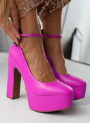 Γόβες με φιάπα και μπαρέτα Vizzano 1400.102 - Φούξια - thefashionproject.gr - VIZZANO
