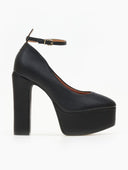 Γόβες με φιάπα και μπαρέτα Vizzano 1400.102 - Μαύρο - thefashionproject.gr - VIZZANO