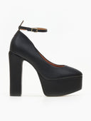 Γόβες με φιάπα και μπαρέτα Vizzano 1400.102 - Μαύρο - thefashionproject.gr - VIZZANO