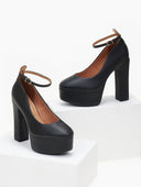 Γόβες με φιάπα και μπαρέτα Vizzano 1400.102 - Μαύρο - thefashionproject.gr - VIZZANO