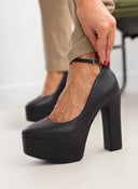 Γόβες με φιάπα και μπαρέτα Vizzano 1400.102 - Μαύρο - thefashionproject.gr - VIZZANO