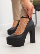 Γόβες με φιάπα και μπαρέτα Vizzano 1400.102 - Μαύρο - thefashionproject.gr - VIZZANO