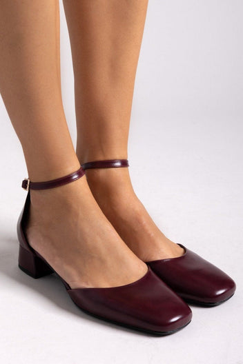 Γόβες με μπαρέτα Tfp - Burgundy - thefashionproject.gr - TFP