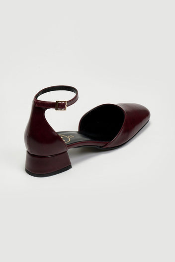 Γόβες με μπαρέτα Tfp - Burgundy - thefashionproject.gr - TFP
