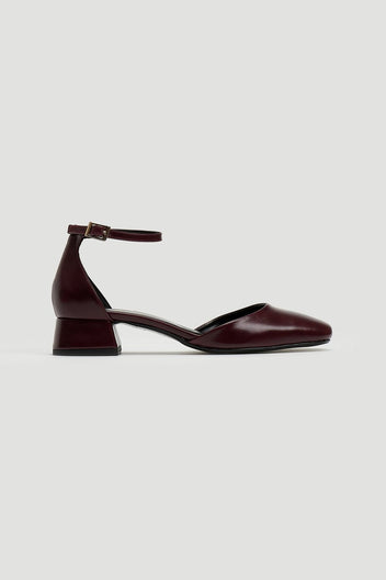 Γόβες με μπαρέτα Tfp - Burgundy - thefashionproject.gr - TFP