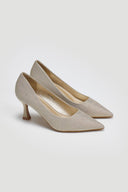 Γόβες μυτερές με glitter ERYNN - Χρυσό - thefashionproject.gr - ERYNN