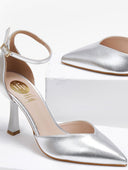 Γόβες μυτερές με μπαρέτα TFP - Ασημί - thefashionproject.gr - TFP