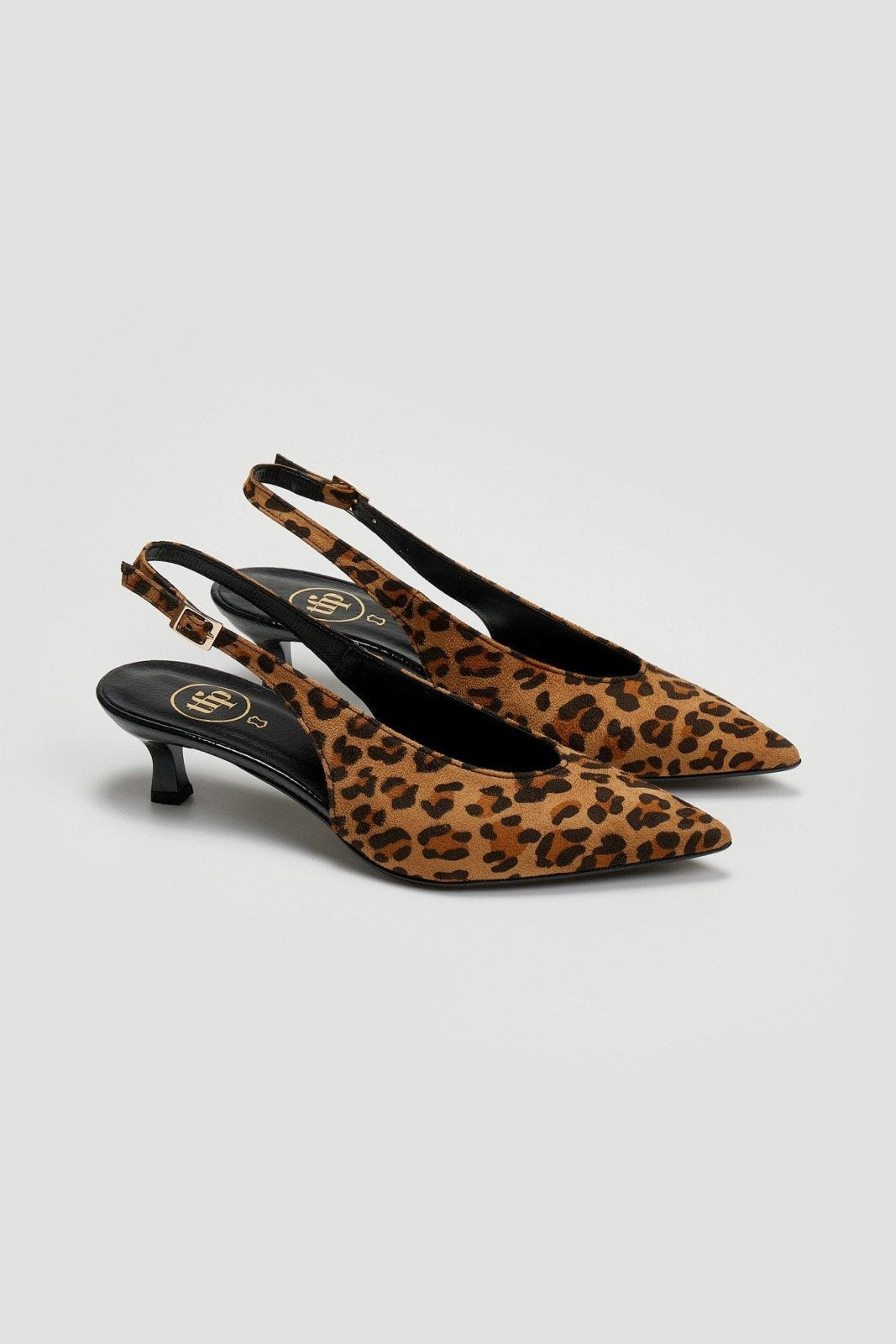 Γόβες μυτερές slingback TFP - Leopard - thefashionproject.gr - TFP
