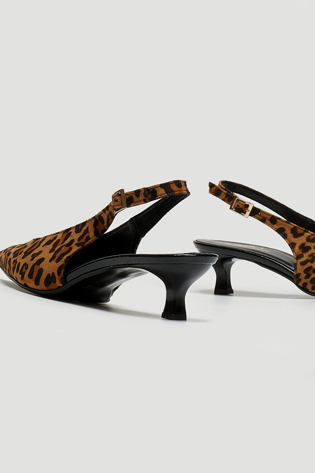 Γόβες μυτερές slingback TFP - Leopard - thefashionproject.gr - TFP