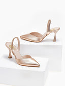Γόβες μυτερές slingback TFP - Χαλκός - thefashionproject.gr - TFP
