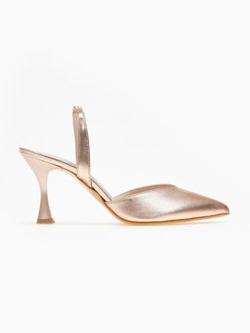 Γόβες μυτερές slingback TFP - Χαλκός - thefashionproject.gr - TFP