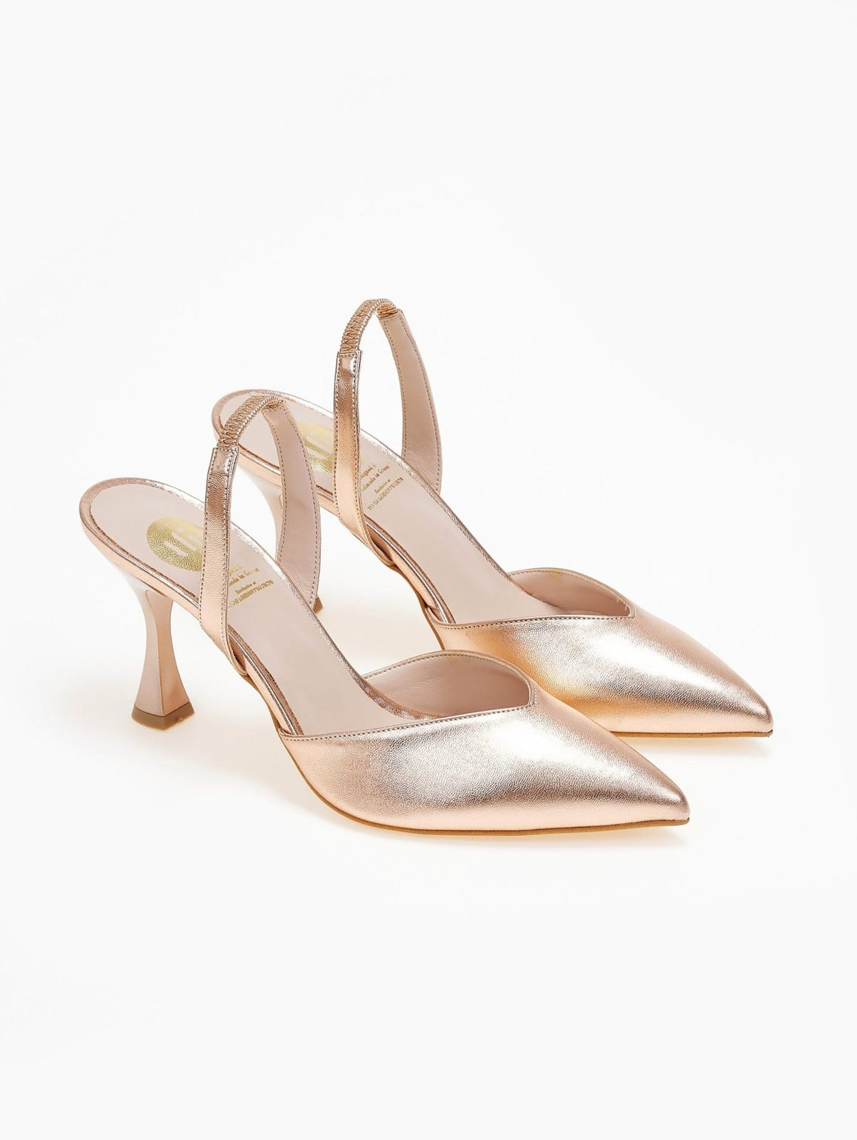 Γόβες μυτερές slingback TFP - Χαλκός - thefashionproject.gr - TFP