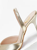 Γόβες μυτερές slingback TFP - Χρυσό - thefashionproject.gr - TFP
