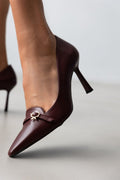 Γόβες μυτερές TFP - Burgundy - thefashionproject.gr - TFP