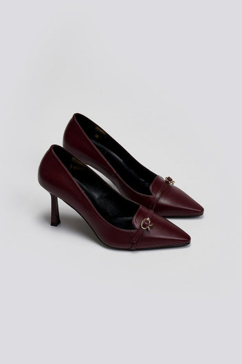 Γόβες μυτερές TFP - Burgundy - thefashionproject.gr - TFP
