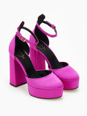 Γόβες σατέν με φιάπα TFP - Magenta - thefashionproject.gr - TFP