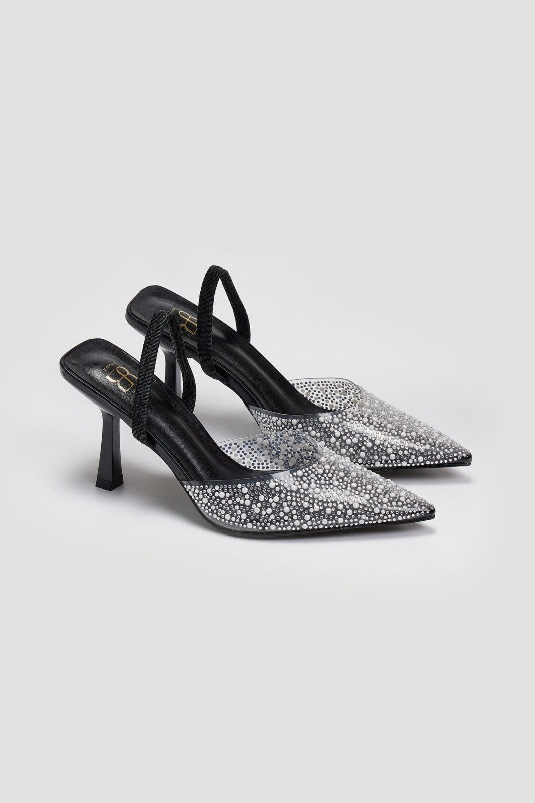 Γόβες slibgback με διαφάνεια ERYNN - Μαύρο - thefashionproject.gr - ERYNN