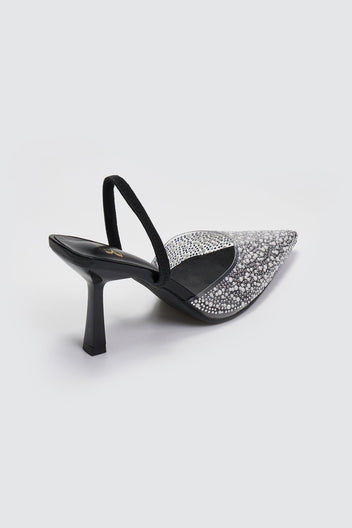 Γόβες slibgback με διαφάνεια ERYNN - Μαύρο - thefashionproject.gr - ERYNN