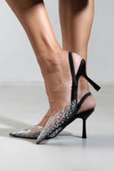 Γόβες slibgback με διαφάνεια ERYNN - Μαύρο - thefashionproject.gr - ERYNN