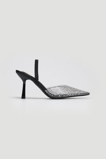 Γόβες slibgback με διαφάνεια ERYNN - Μαύρο - thefashionproject.gr - ERYNN