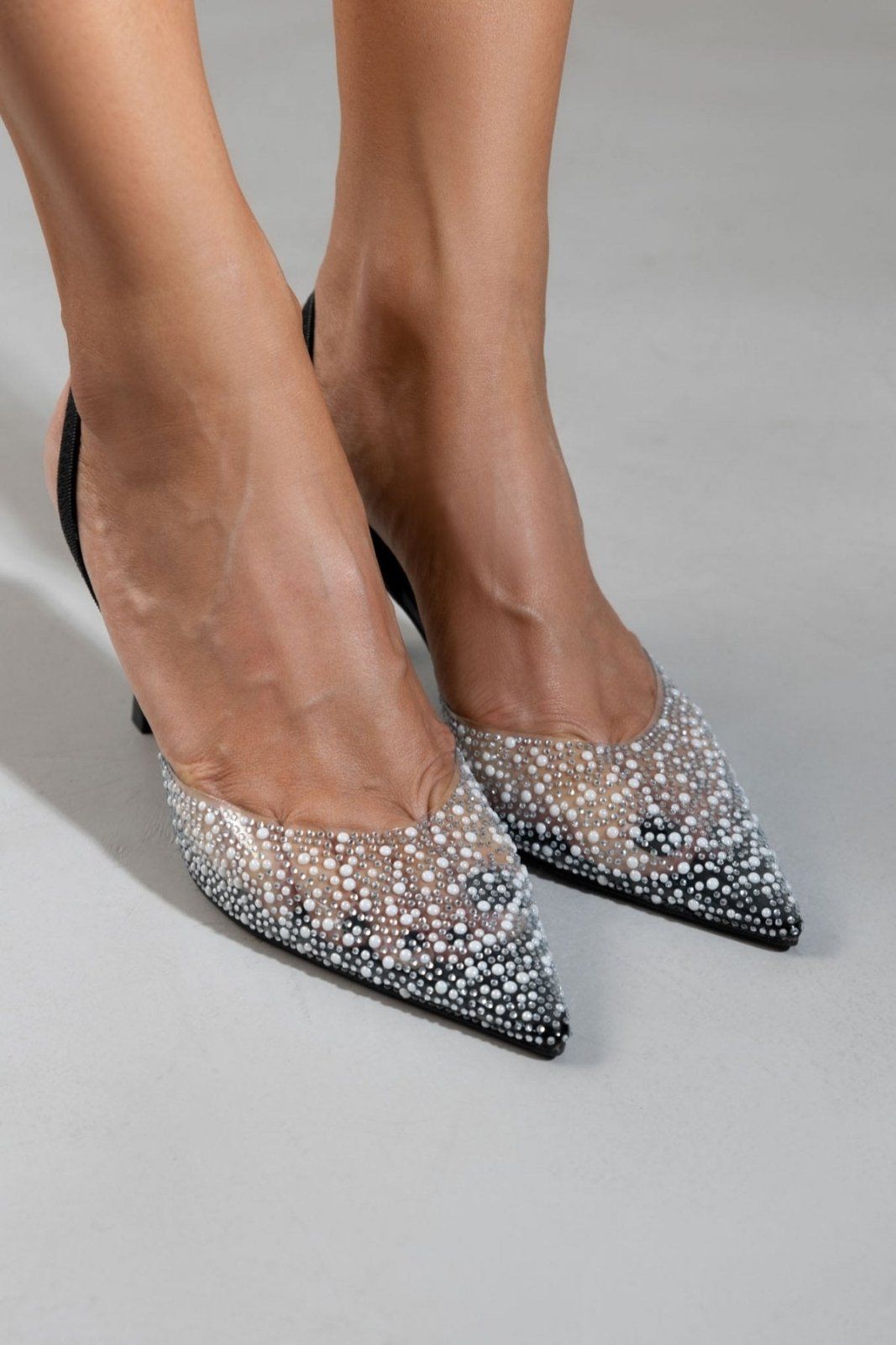 Γόβες slibgback με διαφάνεια ERYNN - Μαύρο - thefashionproject.gr - ERYNN