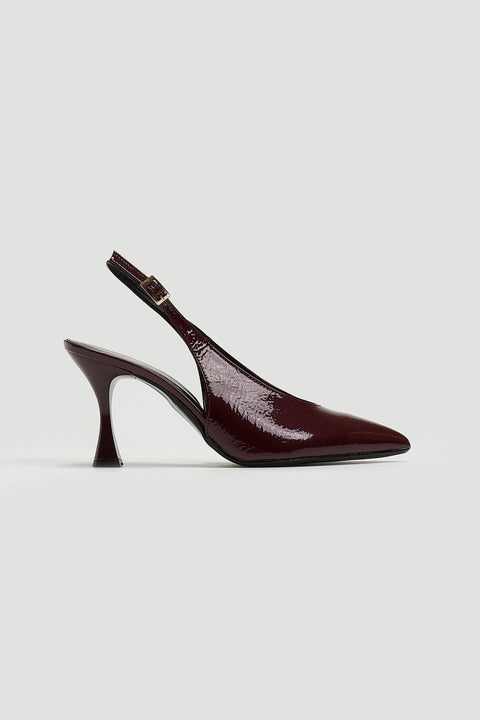 verniz Sapatos slingback - Bordeaux