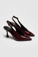 Γόβες Slingback λουστρίνι Tfp - Burgundy - thefashionproject.gr - TFP