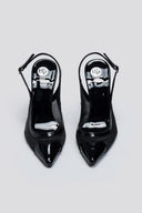 Γόβες slingback με καρδιά TFP - Μαύρο - thefashionproject.gr - TFP