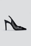 Γόβες slingback με καρδιά TFP - Μαύρο - thefashionproject.gr - TFP