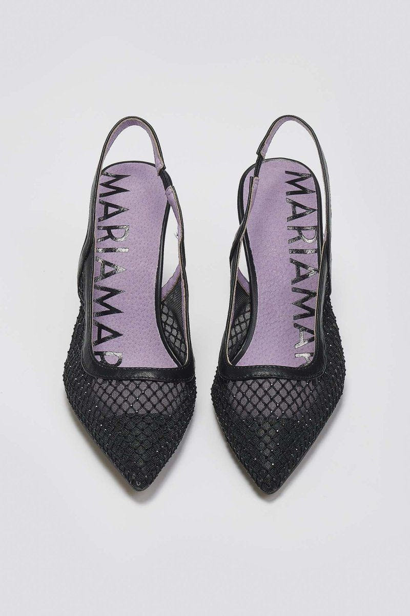 Γόβες slingback μυτερές MARIAMARE - Μαύρο - thefashionproject.gr - MARIAMARE