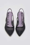 Γόβες slingback μυτερές MARIAMARE - Μαύρο - thefashionproject.gr - MARIAMARE