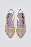 Γόβες slingback μυτερές MARIAMARE - Μπεζ - thefashionproject.gr - MARIAMARE