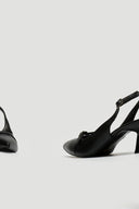 Γόβες slingback μυτερές με ζωνάκι TFP - Μαύρο - thefashionproject.gr - TFP