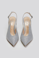 Γόβες slingback μυτερές TFP - Ασημί - thefashionproject.gr - TFP