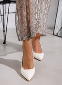 Γόβες slingback μυτερές TFP - Λευκό - thefashionproject.gr - TFP