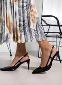 Γόβες slingback μυτερές TFP - Μαύρο - thefashionproject.gr - TFP