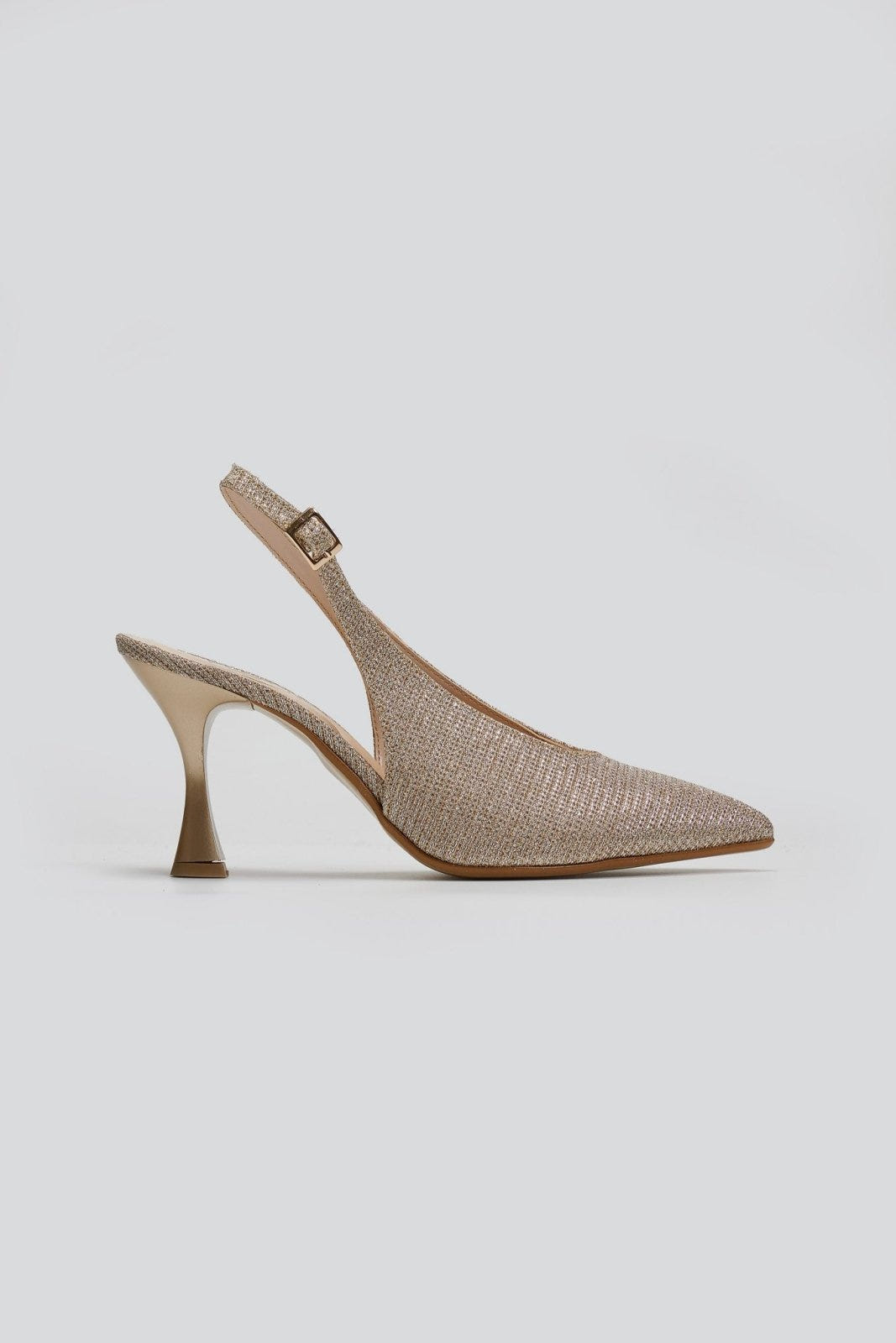 Γόβες slingback μυτερές TFP - Nude - thefashionproject.gr - TFP