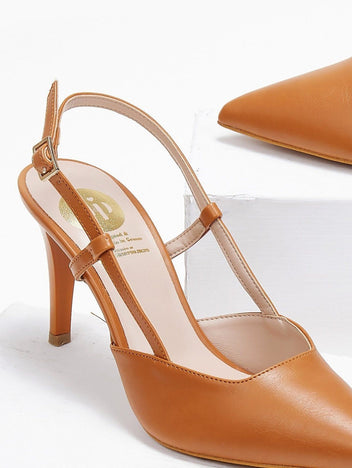 Γόβες slingback μυτερές TFP - Ταμπά - thefashionproject.gr - TFP