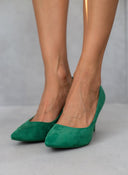 Γόβες suede μυτερές - Πράσινο - thefashionproject.gr - The Fashion Project