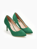Γόβες suede μυτερές - Πράσινο - thefashionproject.gr - The Fashion Project