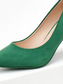 Γόβες suede μυτερές - Πράσινο - thefashionproject.gr - The Fashion Project