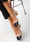 Γόβες Mary Janes λουστρίνι με τακούνι