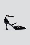 Γόβες μυτερές λουστρίνι με μπαρέτα TFP