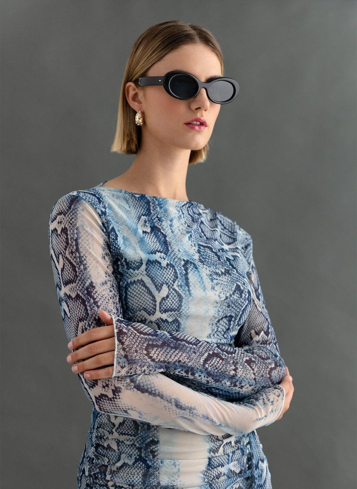 Γυαλιά ηλίου Amellie RED RAVEN - TFP - Μαύρο - thefashionproject.gr - RED RAVEN
