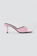 Stephan - Heel Mules Wide Strap - Light Pink Patent