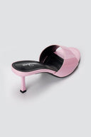 Stephan - Heel Mules Wide Strap - Light Pink Patent