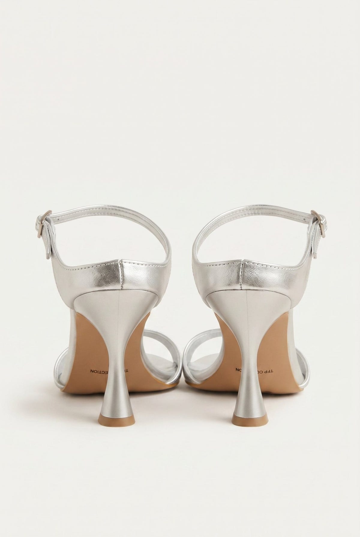 TFP - Heel Sandals - Silver Metallic