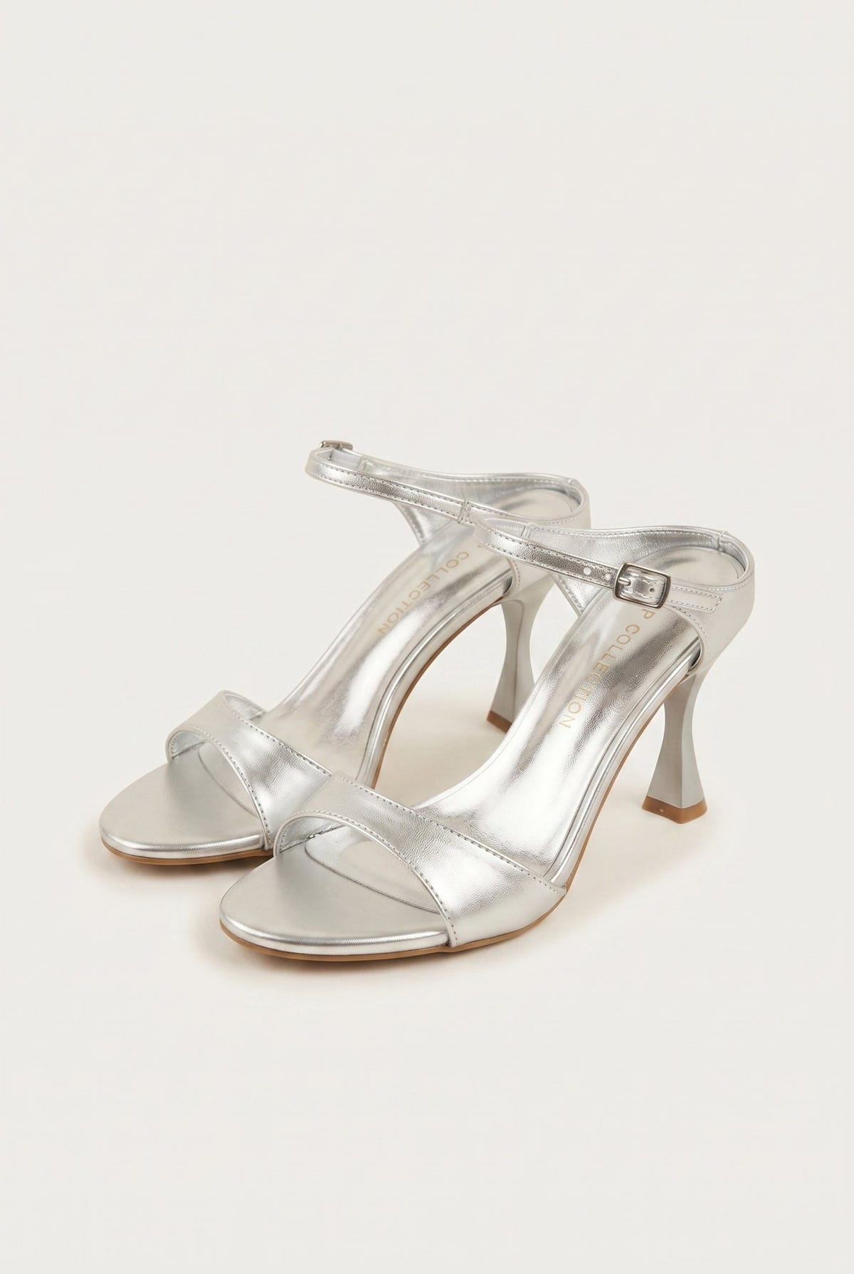 TFP - Heel Sandals - Silver Metallic