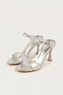 TFP - Heel Sandals - Silver Metallic