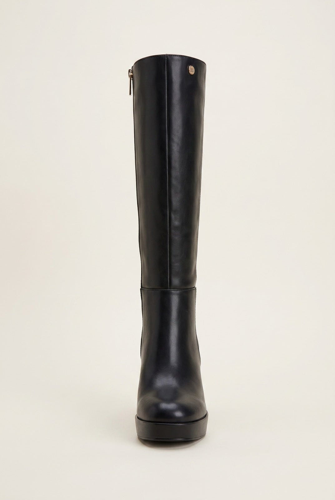 Xti Footwear - High Heel Boots Vamp Detail - Black Matte